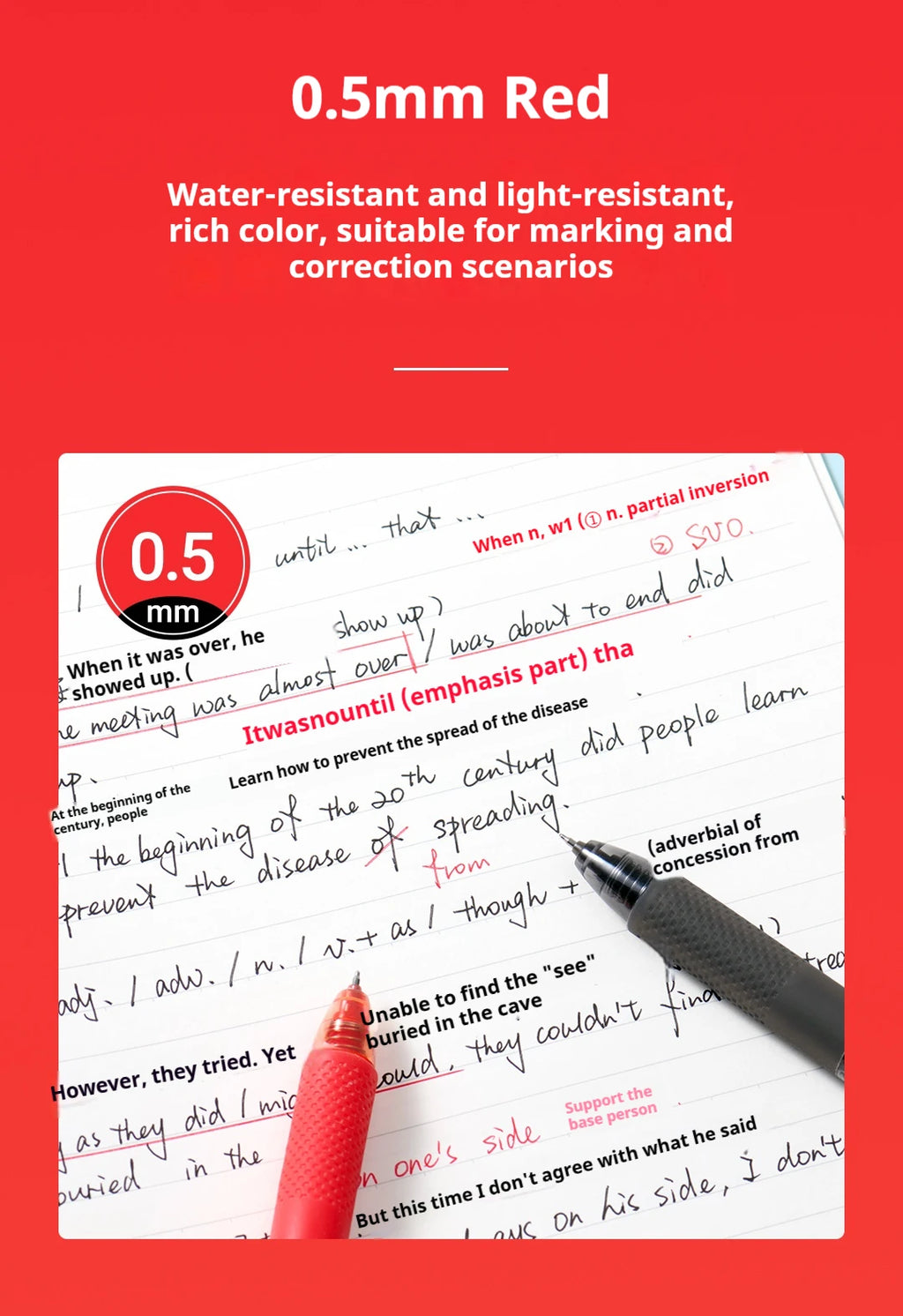 CowLost | product_id-kaco-x-coca-cola-3-pack-gel-pens-0-5mm-black-red-needle-point-1800m-long-writing-for-school-office |13