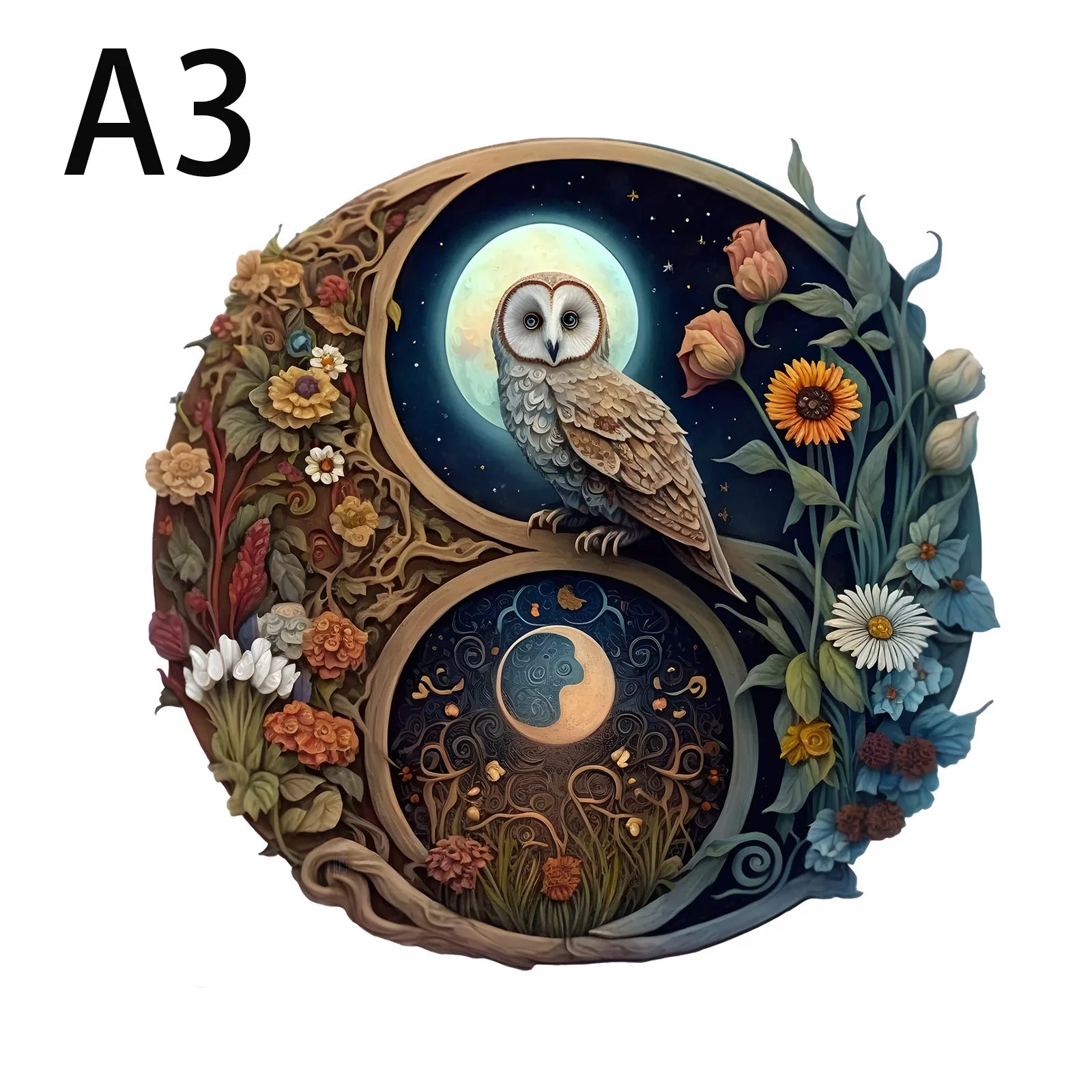 CowLost | product_id-wooden-3d-yin-yang-bird-puzzle-toy-diy-gift |7