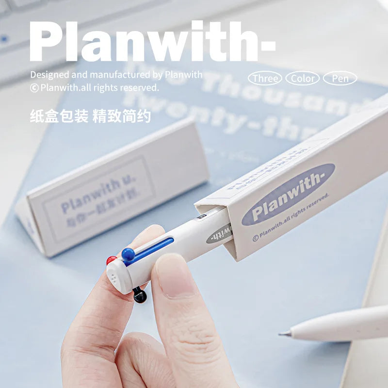 CowLost | product_id-planwith-3-in-1-multi-function-0-5mm-gel-pen-black-blue-red-ink-for-school-office |1