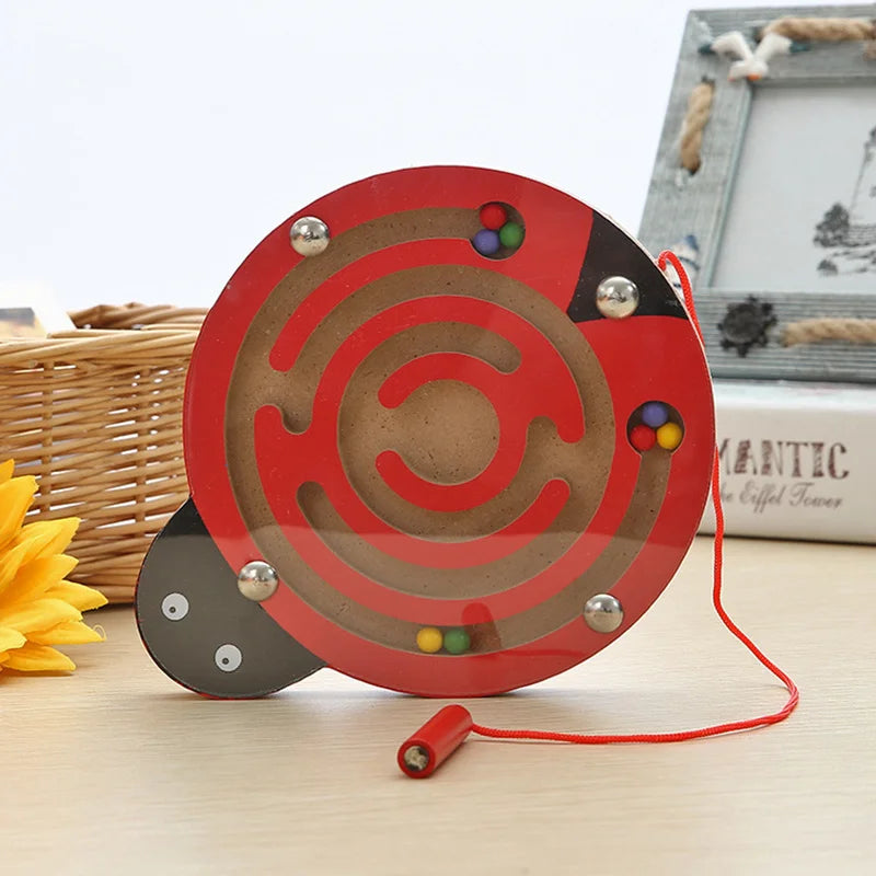CowLost | fencing-barriers-childrens-wooden-magnetic-track-maze-balance-board-toy |13
