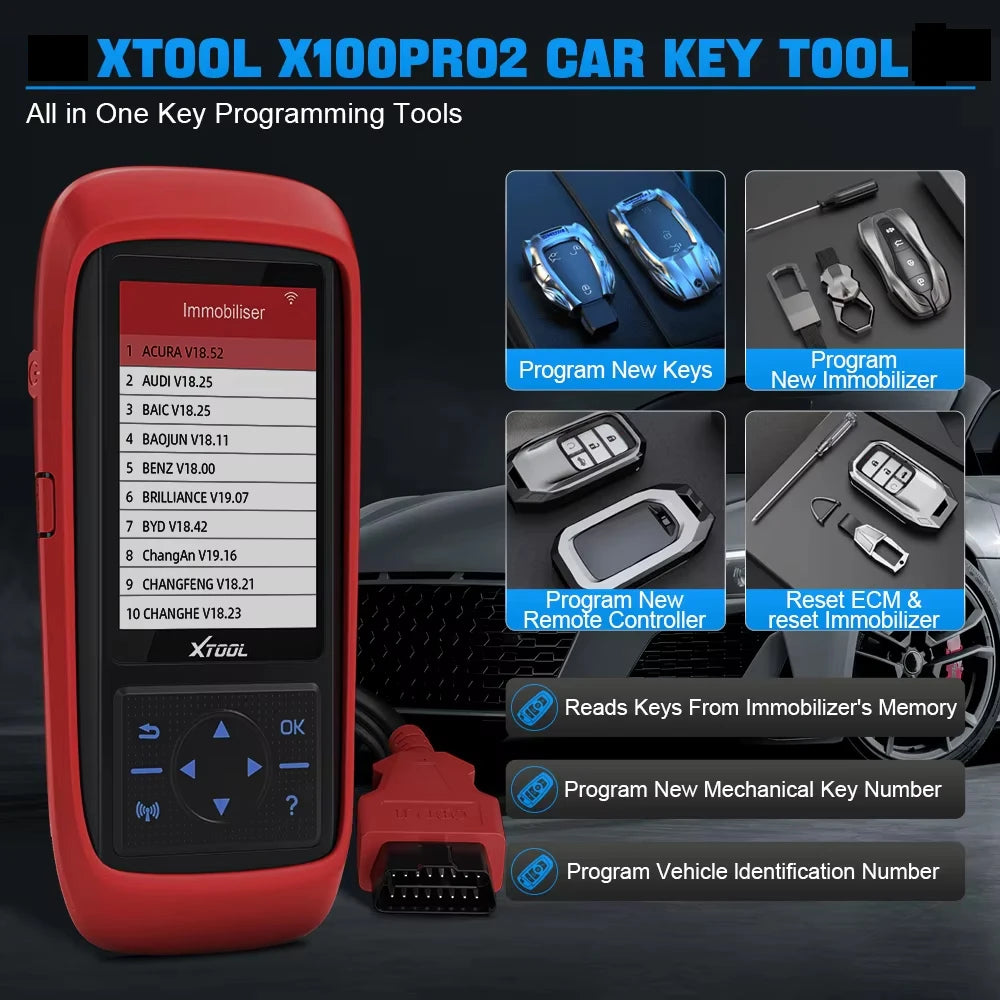 CowLost | xtool-x100pro2-key-programmer-immobilizer-with-eeprom-adapter-professional-x100-pro2-key-programming-tool-automotive-obd-scanner |2