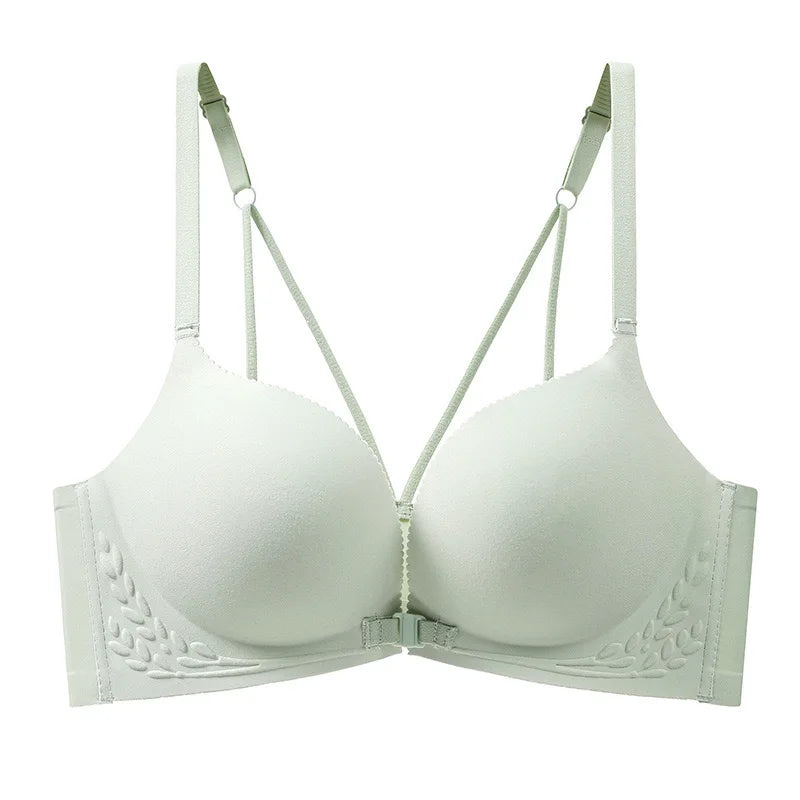 CowLost | sexy-front-button-beautiful-back-bra-for-women-with-small-breasts-seamless-flat-chest-side-breasts-no-steel-ring-large-bra |12