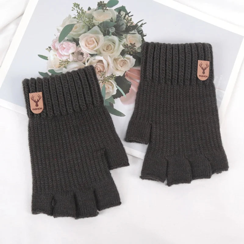 CowLost | activewear-pants-unisex-elastic-knitted-fingerless-winter-gloves |11