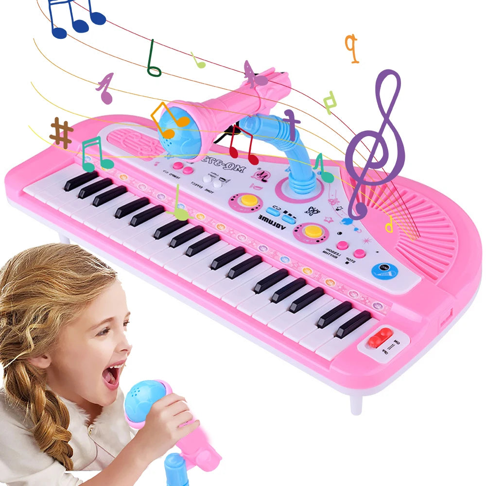CowLost | product_id-37-key-kids-electronic-piano-keyboard-with-microphone-educational-toy-gift |20