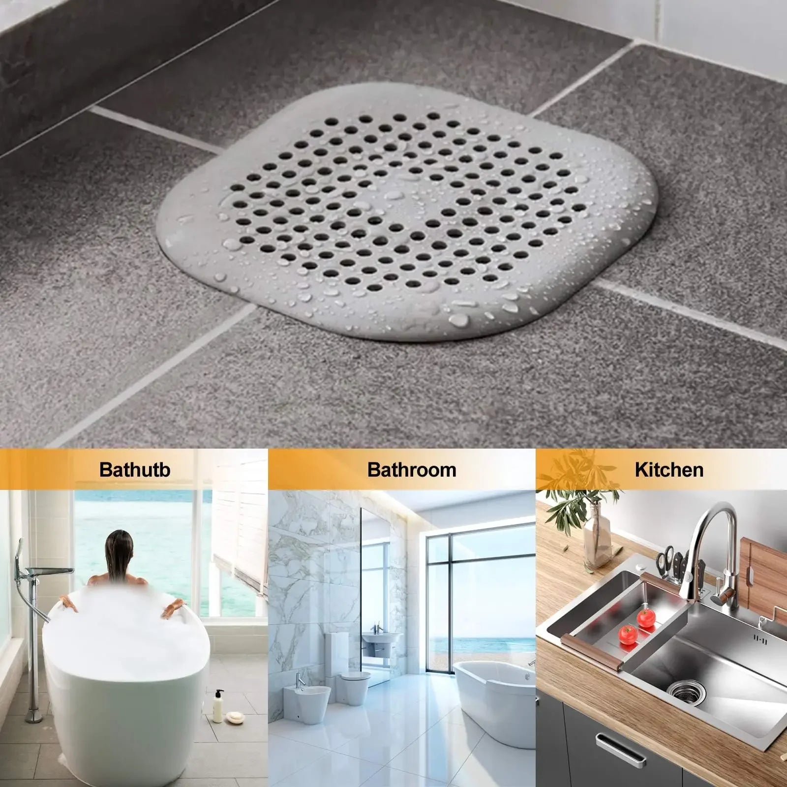 CowLost | product_id-silicone-drain-stopper-hair-catcher-sink-strainer-for-kitchen-bathroom |4