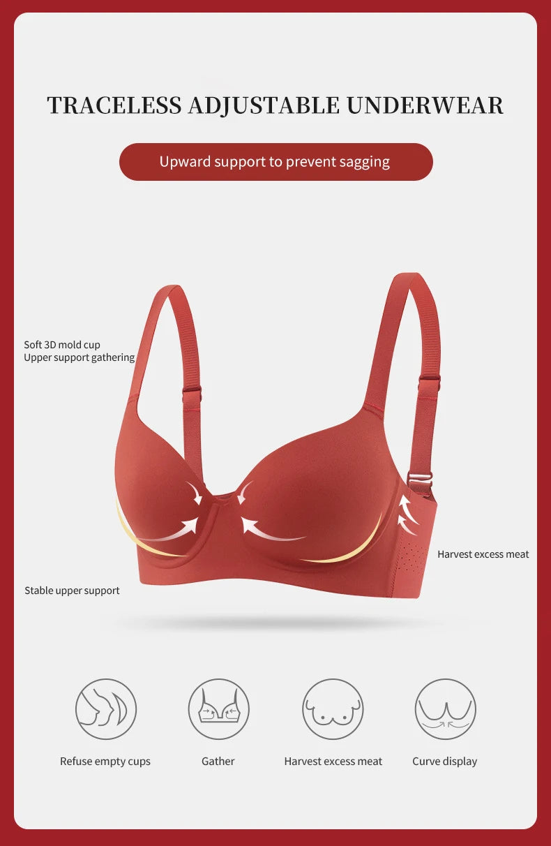 CowLost | fallsweet-plus-size-push-up-bra-for-women-seamless-bras-comfort-underwire-bralette-thin-cup-brassiere-bras-sexy-lingeries-femme |8
