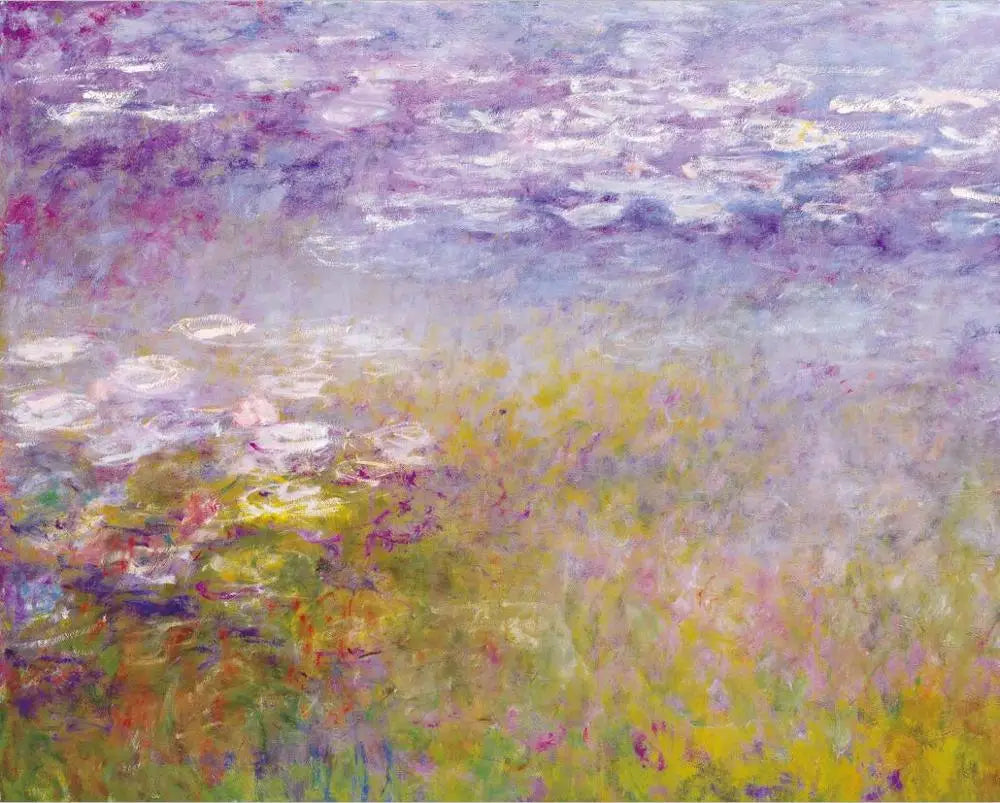 CowLost | claude-monet-lotus-posters-and-hd-prints-landscape-oil-painting-on-canvas |8