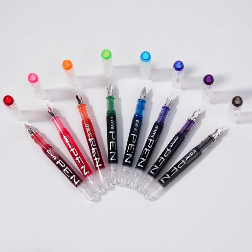 CowLost | pens-product_id-disposable-straight-fountain-pens-with-quick-drying-ink-smooth-multicolor-writing-set |14