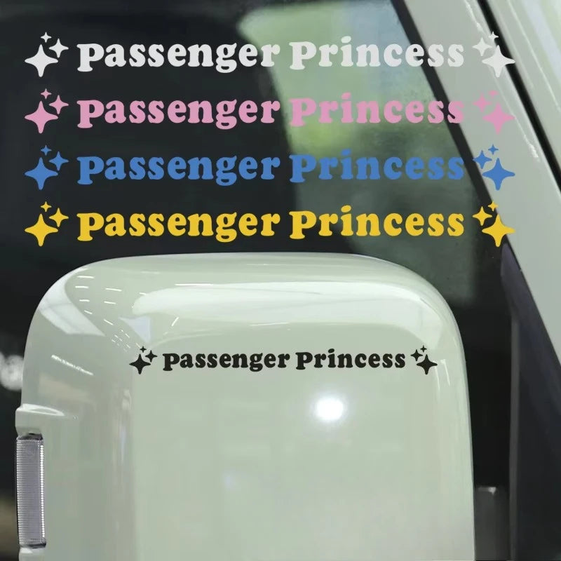 CowLost | 2pcs-mirror-decoration-sticker-passenger-princess-star-mirror-decal-sticker-rearview-mirror-car-vinyl-decoration-funny-car-decal |3