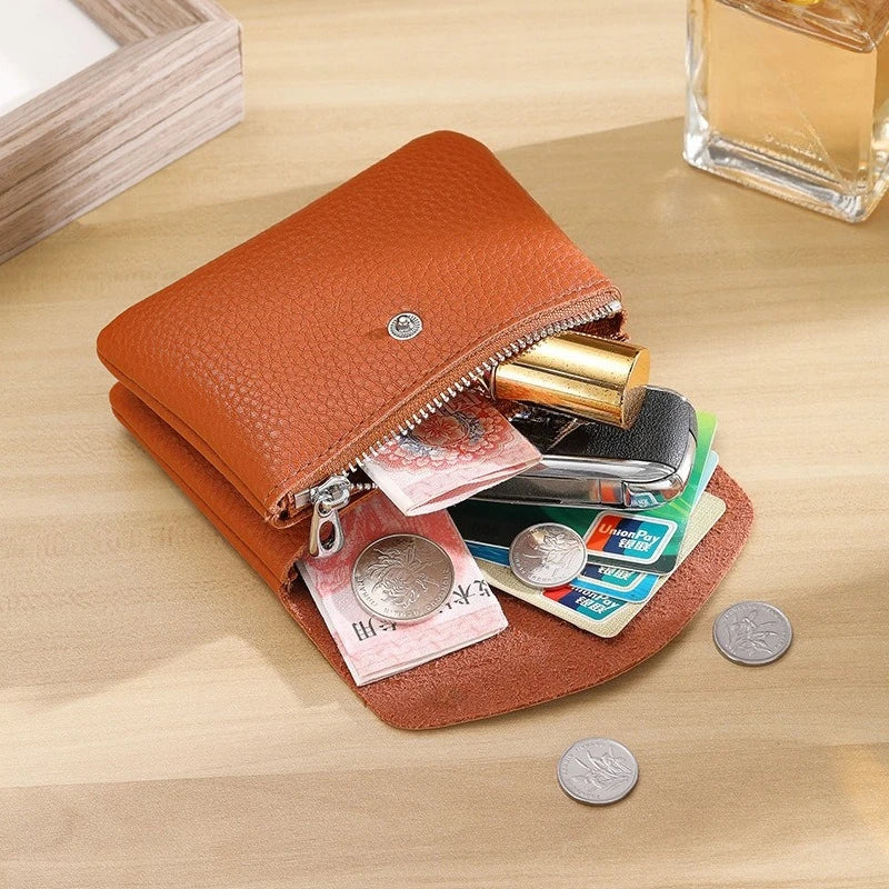 CowLost | leather-short-coin-wallets-card-holder-clutch-bag-card-case |3