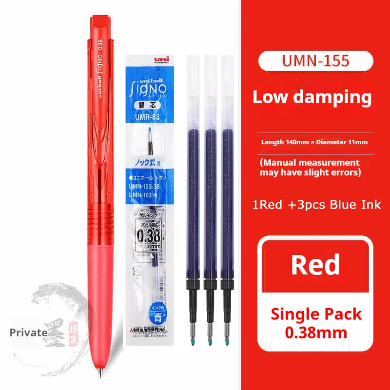 CowLost | product_id-mitsubishi-uni-signo-umn155-gel-pen-0-38-0-5mm-black-red-blue-quick-dry-smooth-low-friction |49