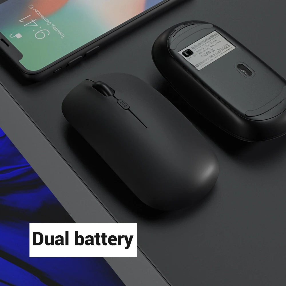 CowLost | wireless-bluetooth-mouse-portable-magic-silent-ergonomic-mice-for-laptop-ipad-tablet-notebook-mobile-phone |15