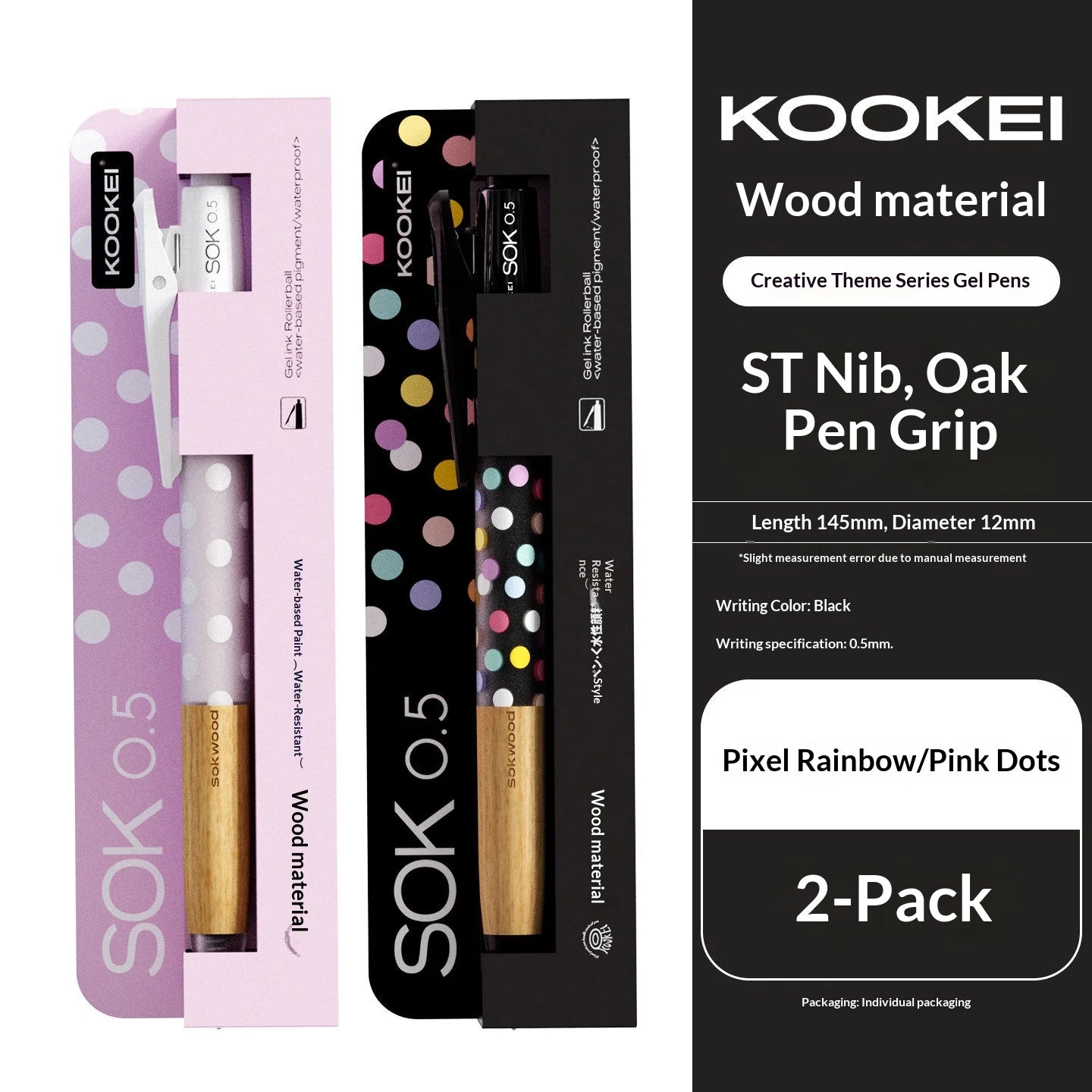 CowLost | product_id-kookei-gel-pen-with-oak-wood-handle-smooth-0-5mm-st-nib-fast-dry-ink-polka-dot-design-for-students-professionals |28