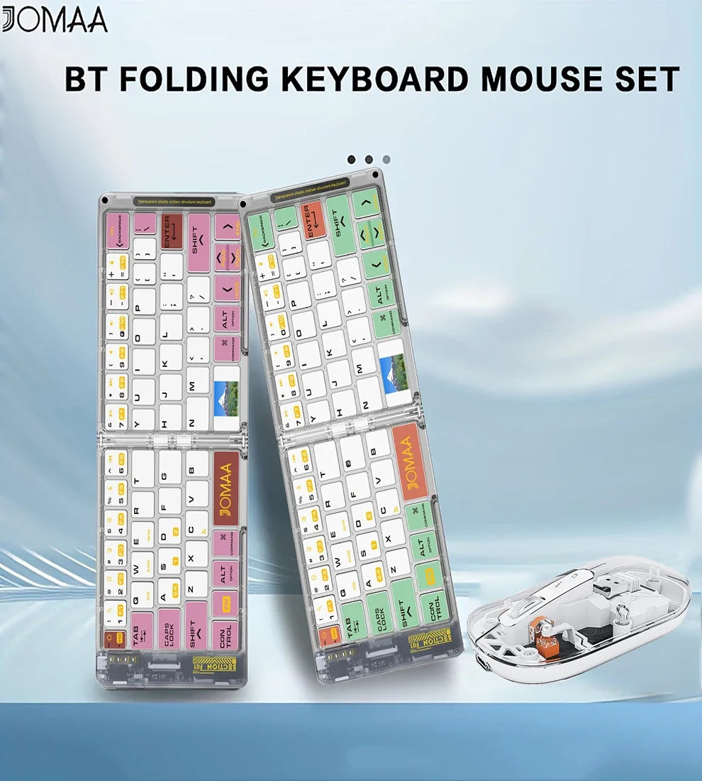 CowLost | product_id-foldable-bluetooth-5-1-wireless-keyboard-rechargeable-mouse-set-portable-full-size |7
