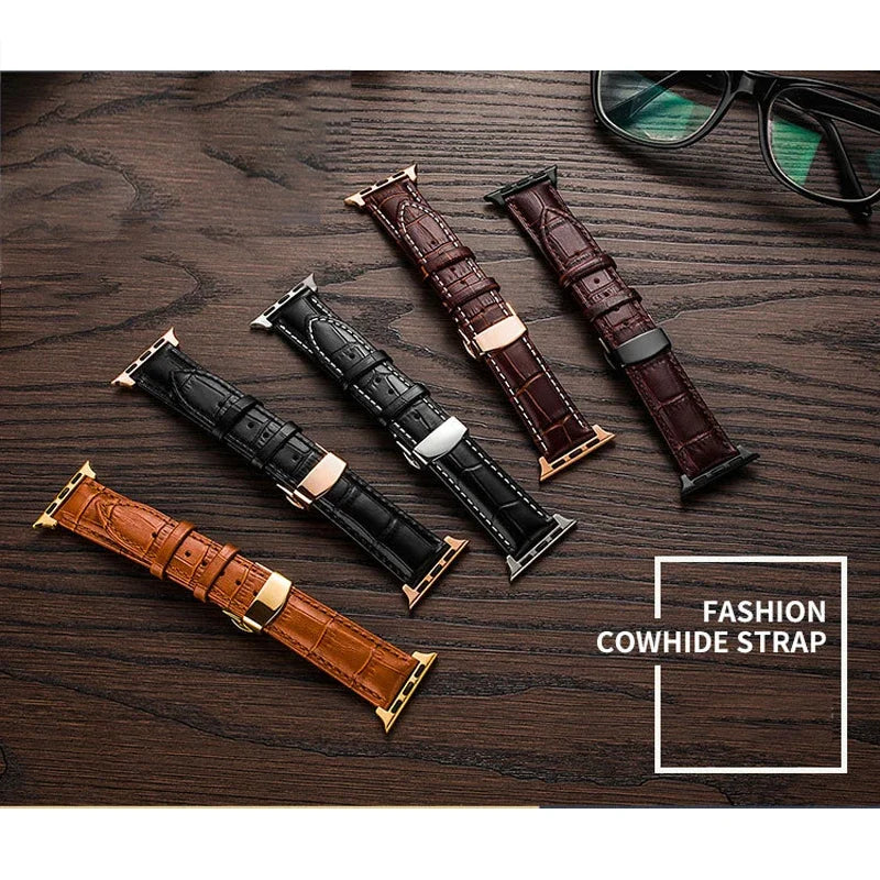 CowLost | watch-bands-product_id-leather-watchband-with-butterfly-buckle-for-apple-watch-series-7-45mm-41mm-se-44mm-40mm-42mm-38mm |3
