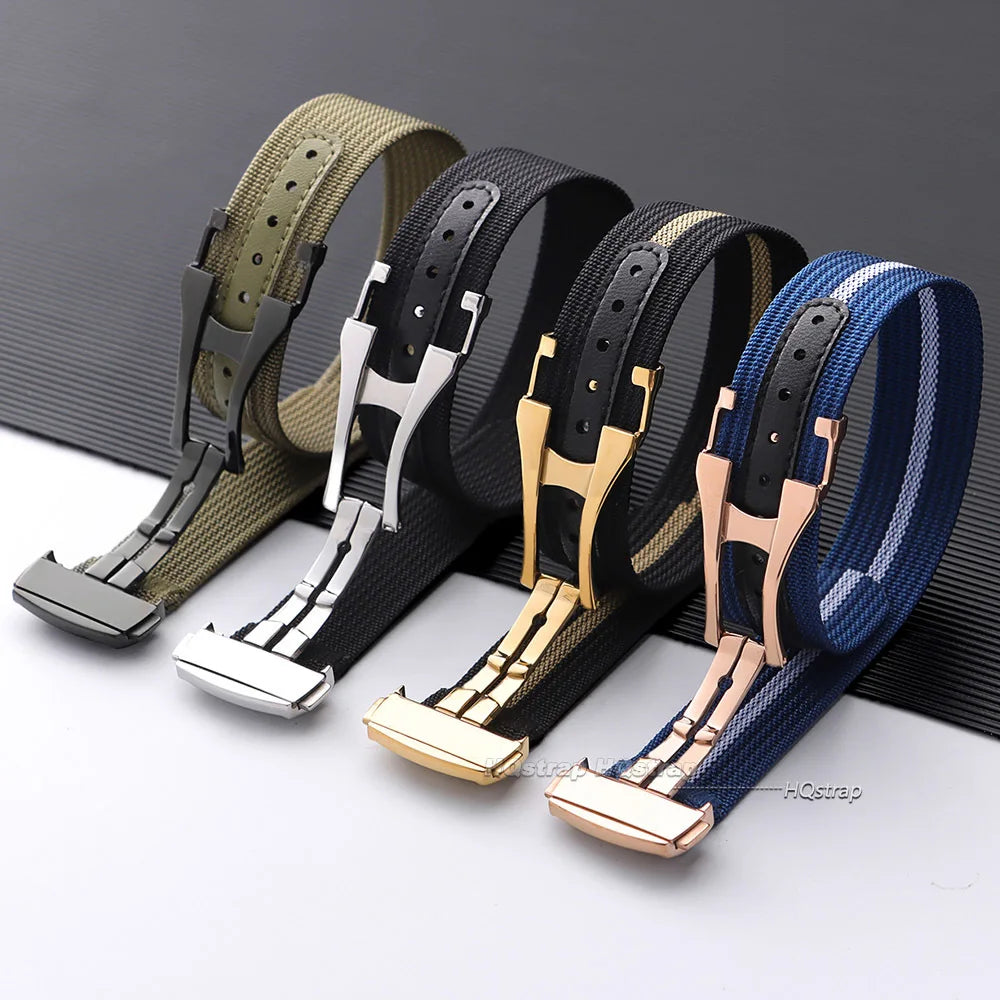 CowLost | watch-bands-product_id-ribbed-nylon-20mm-watch-strap-for-omega-swatch-moonswatch-with-stainless-steel-folding-buckle-unisex-sport-replacement-band |4