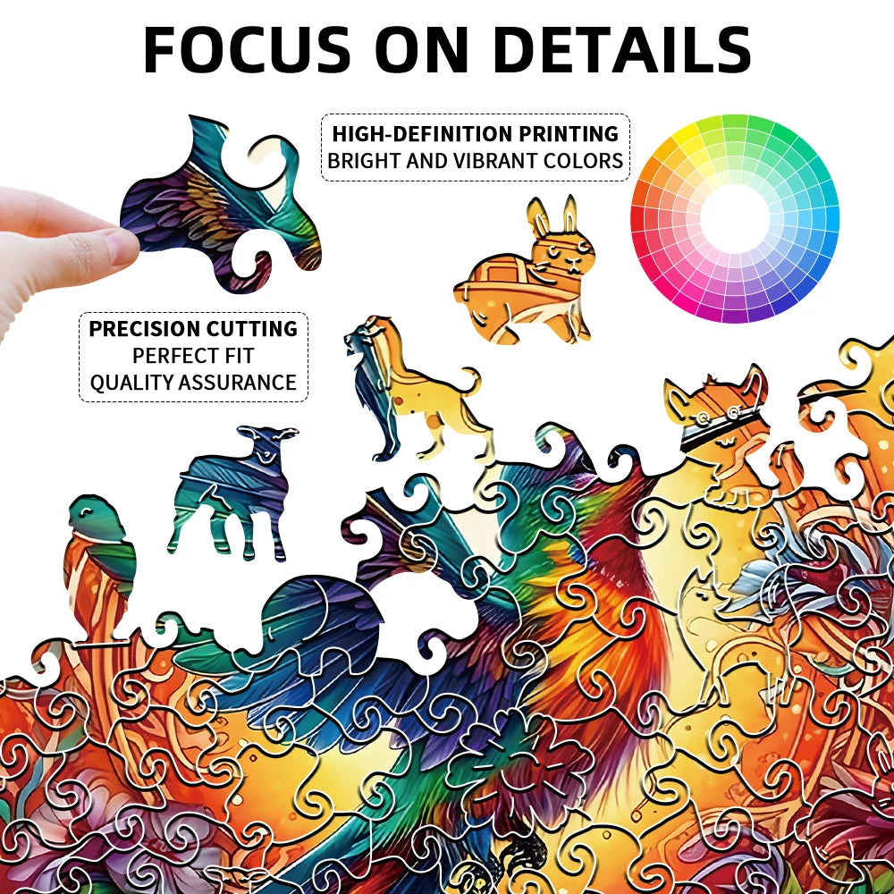 CowLost | product_id-wooden-mandala-hummingbird-jigsaw-puzzle-for-adults-with-unique-bird-shaped-pieces-great-gift |5