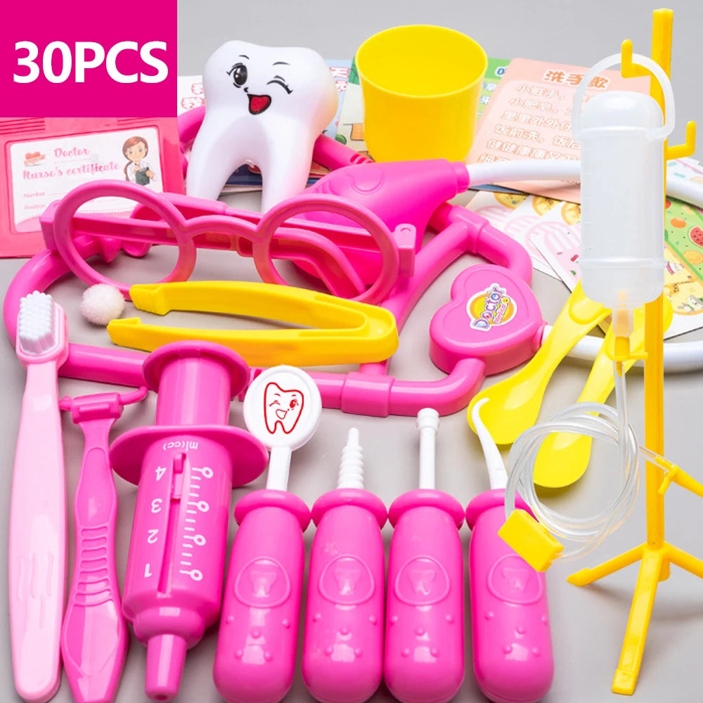 CowLost | product_id-doctor-play-set-30pcs-educational-medical-dentist-toys-gift-for-kids-3-6y |7