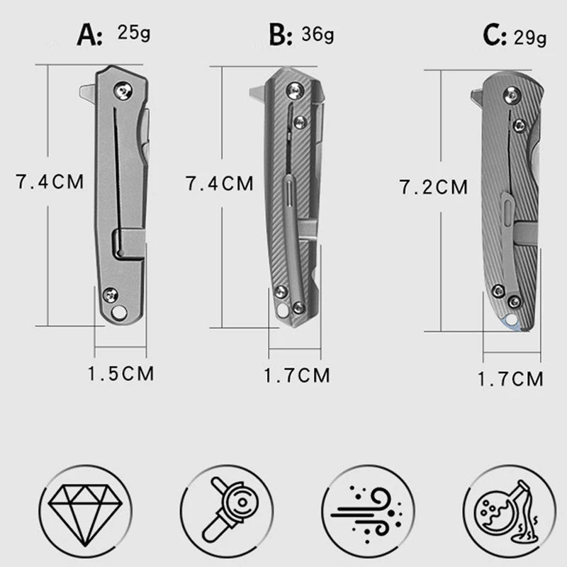 CowLost | tools-upgrade-titanium-alloy-folding-scalpel-with-replaceable-blades |3