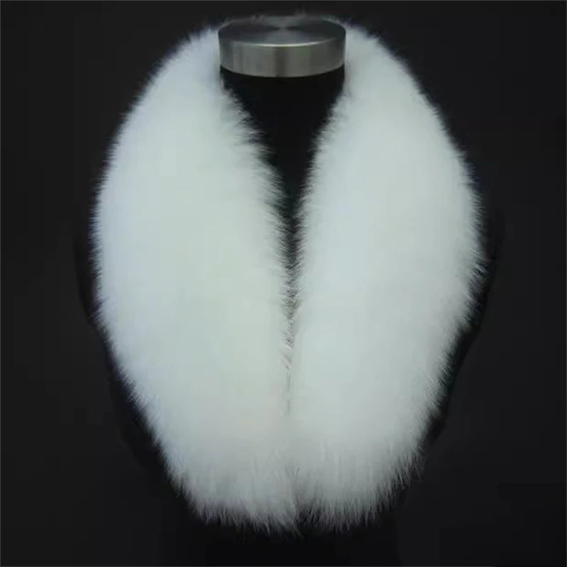 CowLost | natural-color-raccoon-fox-collar-scarf |34