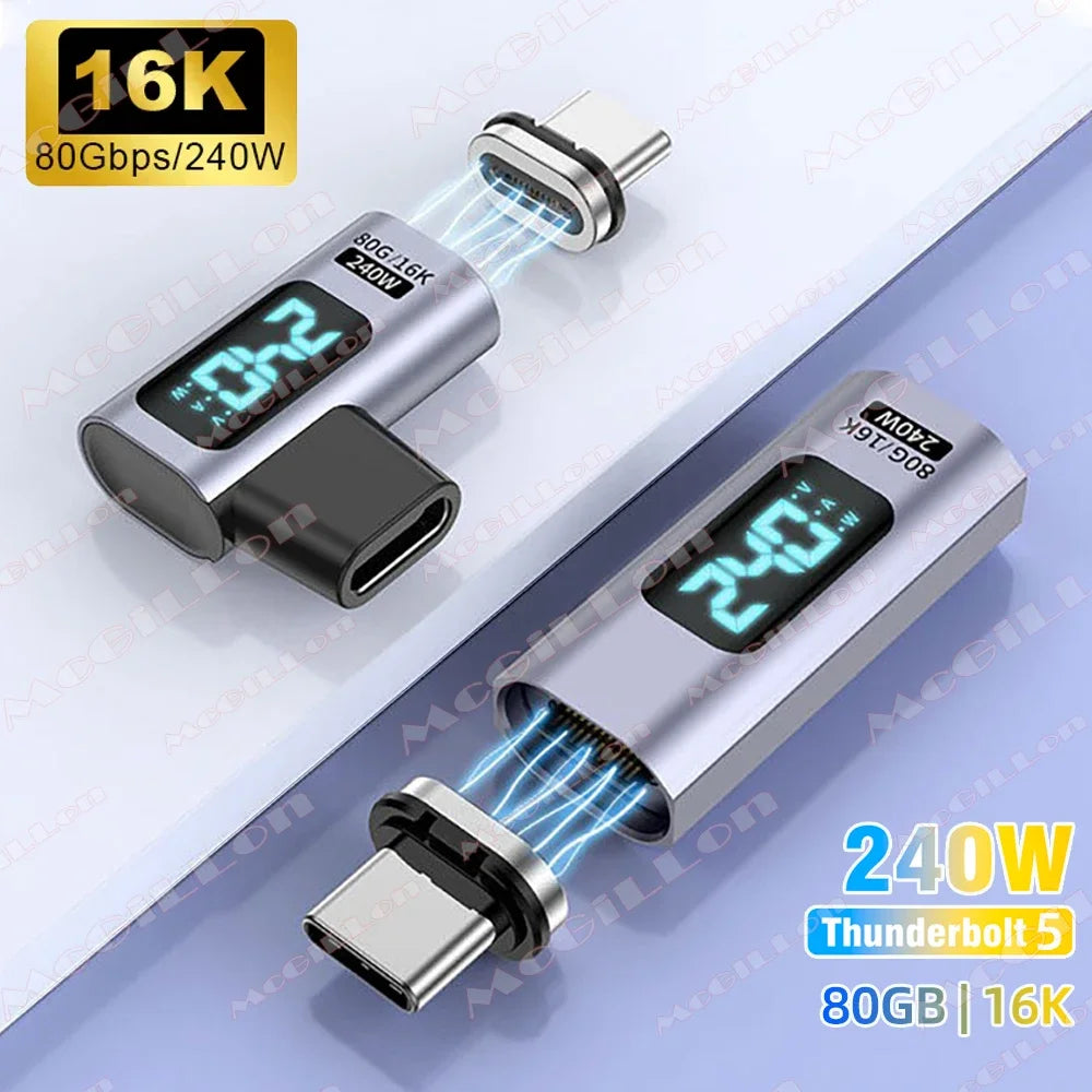 CowLost | product_id-240w-usb-c-magnetic-otg-adapter-type-c-to-type-c-80gbps-16k-5a-for-macbook-pro-air-samsung |7