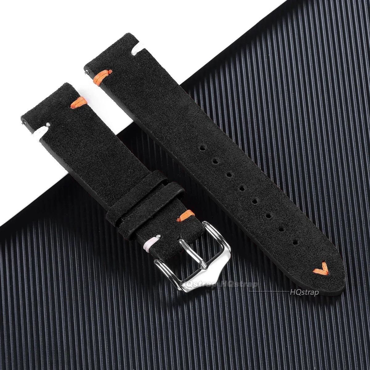 CowLost | 18mm-20mm-22mm-vintage-suede-leather-watch-strap-for-seiko-for-samsung-watch-5-4-3-handmade-stitching-quick-release-bracelet |14