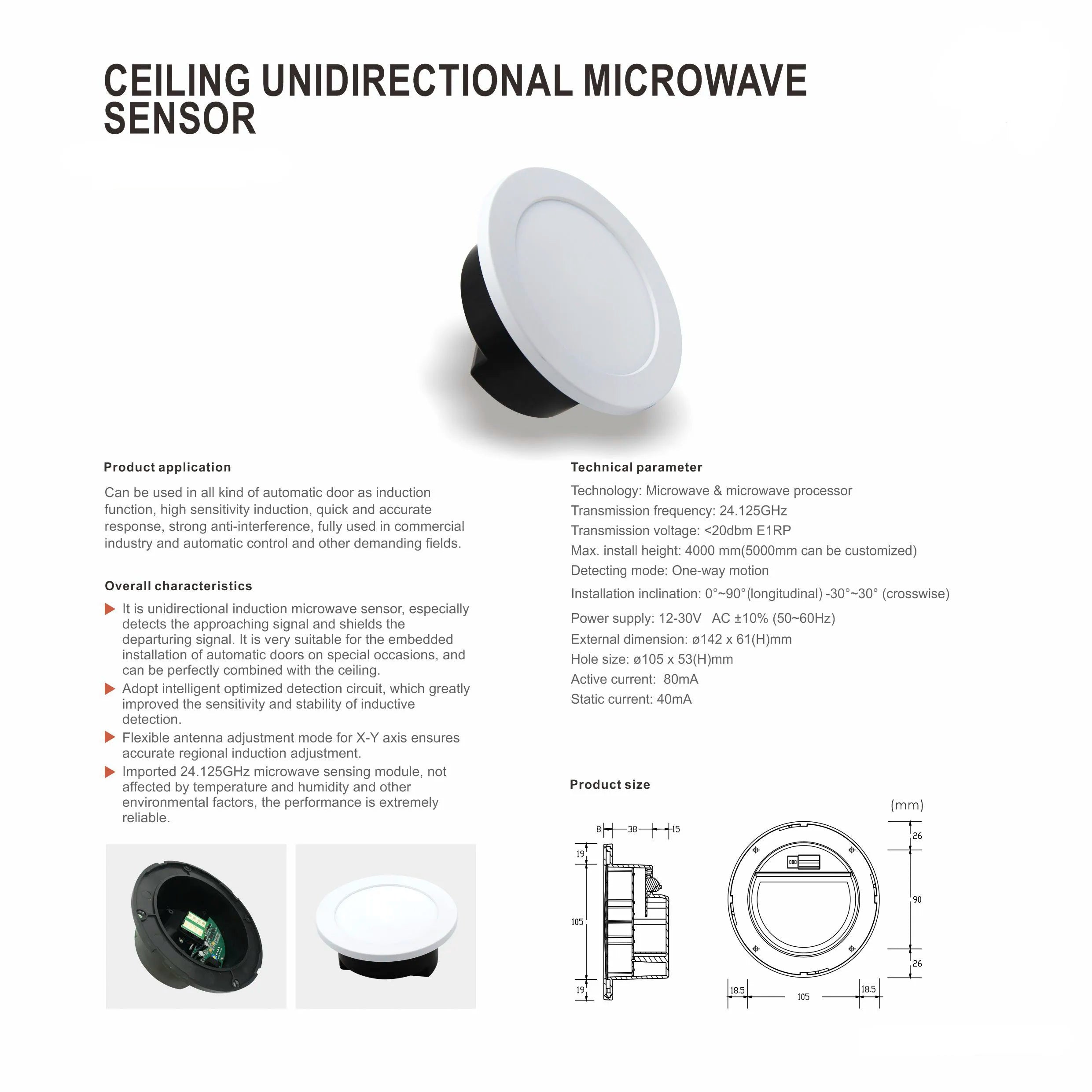 CowLost | motion-sensors-product_id-automatic-gate-opener-microwave-motion-sensor-ceiling-mounted-unidirectional-human-sensor |2