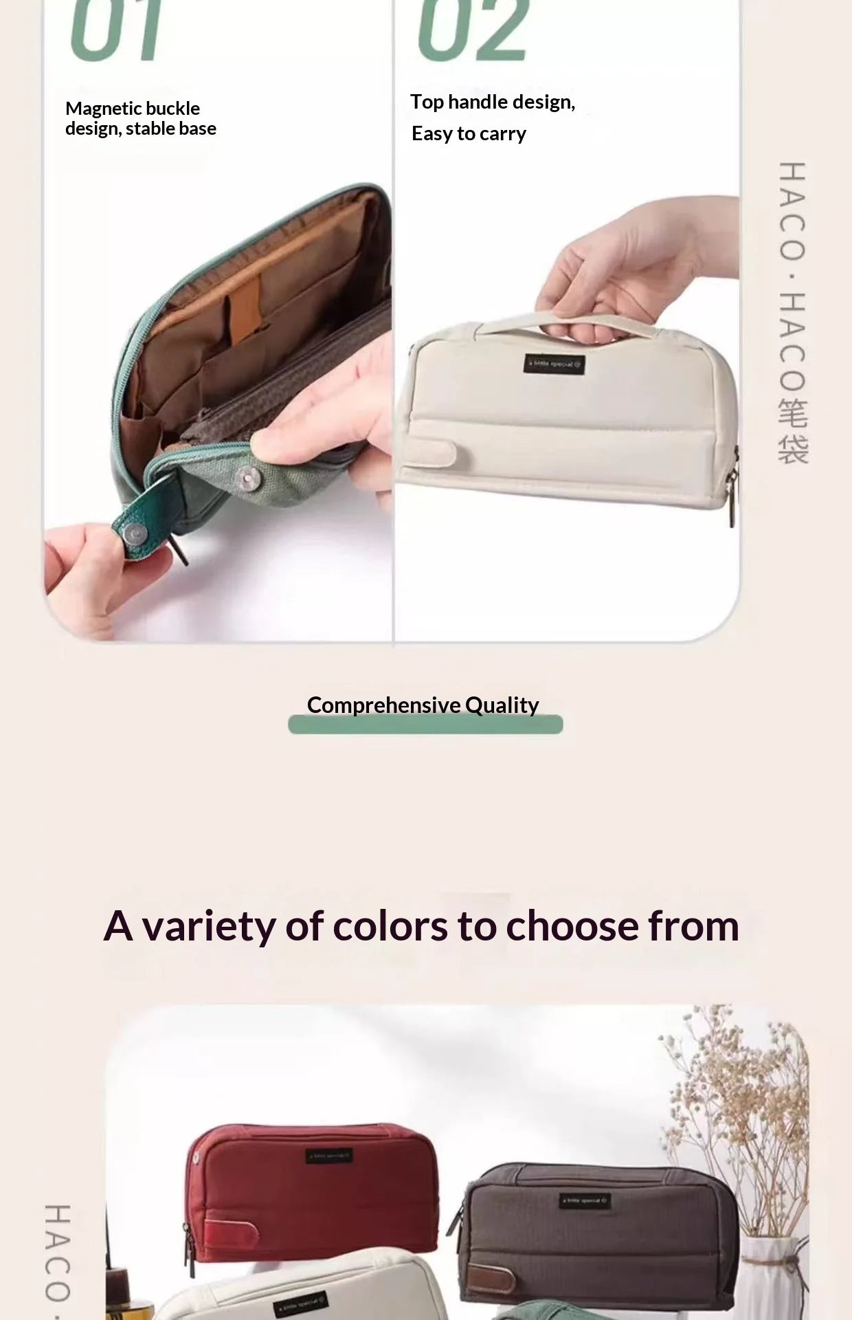CowLost | product_id-kokuyo-stand-up-multi-functional-canvas-pencil-bag-5-colors-holds-40-pens-study-organizer-for-kids-professionals |11