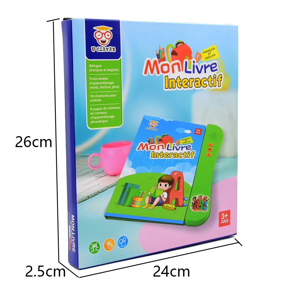 French English Bilingual Interactive Audio Book for Kids Early Learning Educational Toy