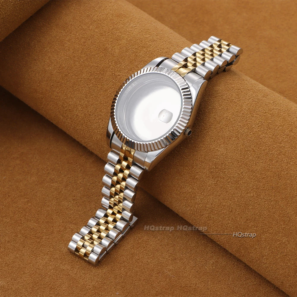 CowLost | product_id-curved-end-stainless-steel-jubilee-watch-strap-for-rolex-13-21mm-unisex-luxury-band |2