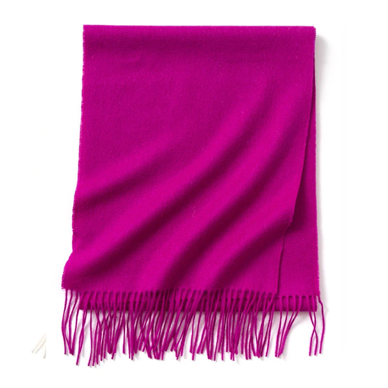 CowLost | winter-pure-long-wool-scarf-women-luxury-brand |70