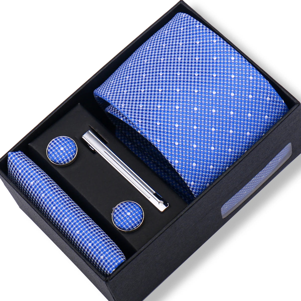 CowLost | tie-men-with-box-top-quality-business-ties-hanky-cufflink-set |86