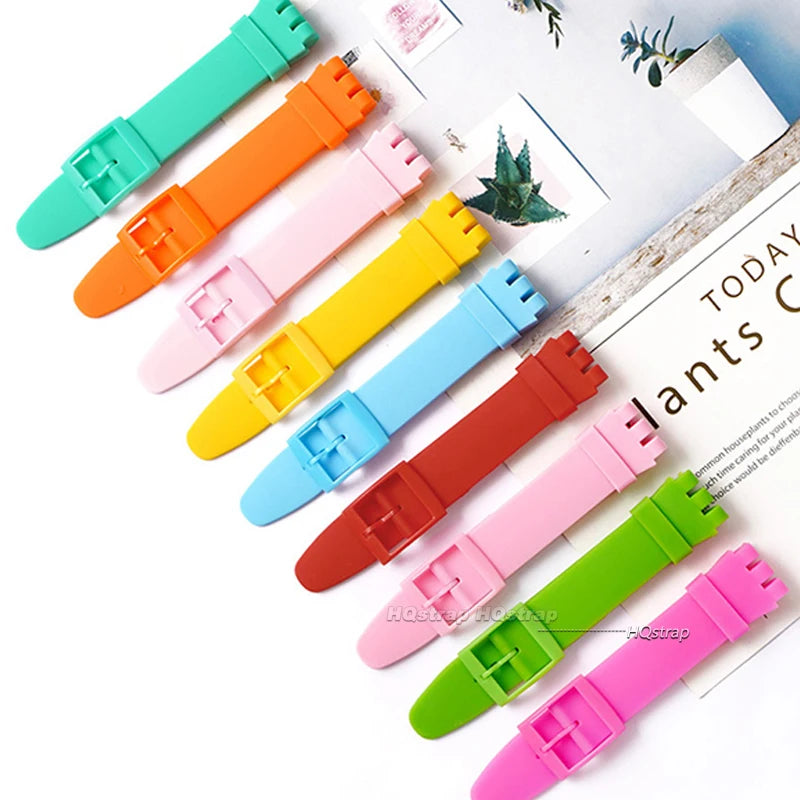 CowLost | product_id-waterproof-silicone-replacement-watch-strap-with-metal-pin-buckle-for-swatch-16-17-19-20mm-unisex |9