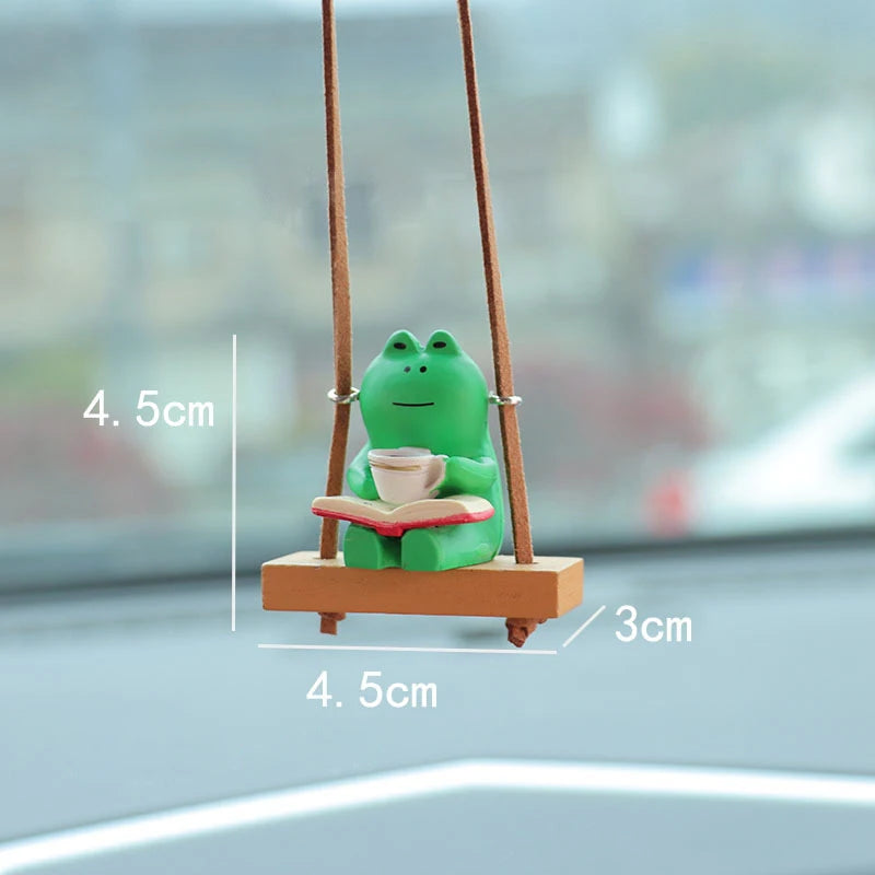 CowLost | gin-product_id-swinging-frog-rearview-mirror-car-pendant-charm |24