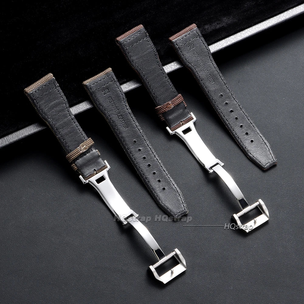 CowLost | bracelets-product_id-hqstrap-nylon-canvas-watch-strap-for-iwc-pilot-20-22mm-folding-buckle-unisex |5