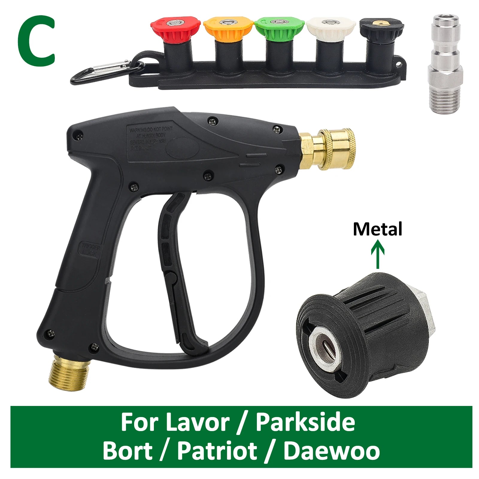 CowLost | pressure-washer-water-gun-with-car-cleaning-hose-connector-for-karcher-nilfisk-parkside-bosch |27