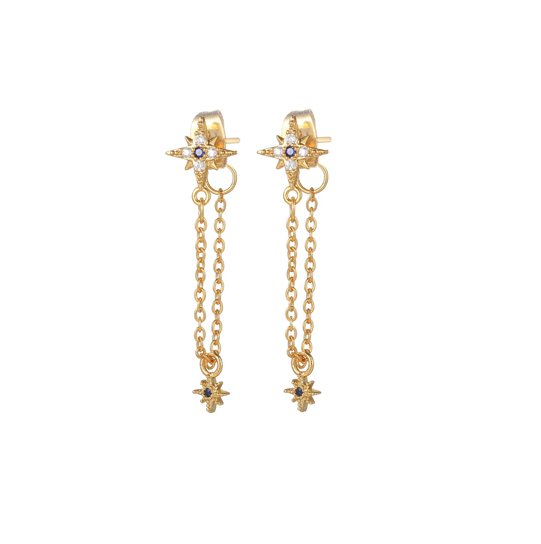 CowLost | stainless-steel-cubic-zirconia-chain-hoop-earring-for-women |23