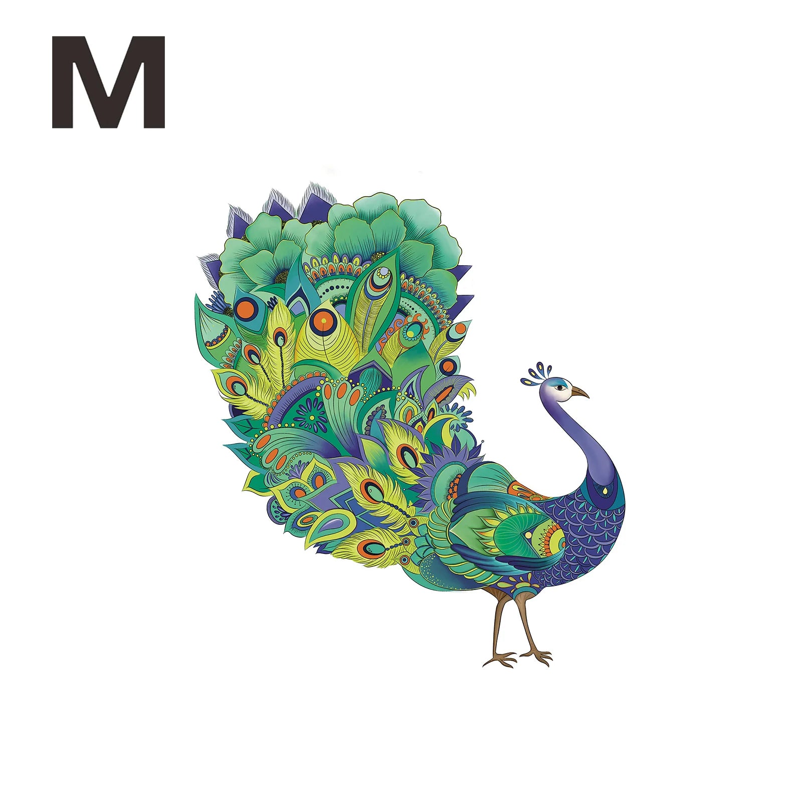 CowLost | product_id-peacock-pattern-wooden-3d-puzzle-toy-irregular-animal-shape-gift-for-adults-and-kids |7