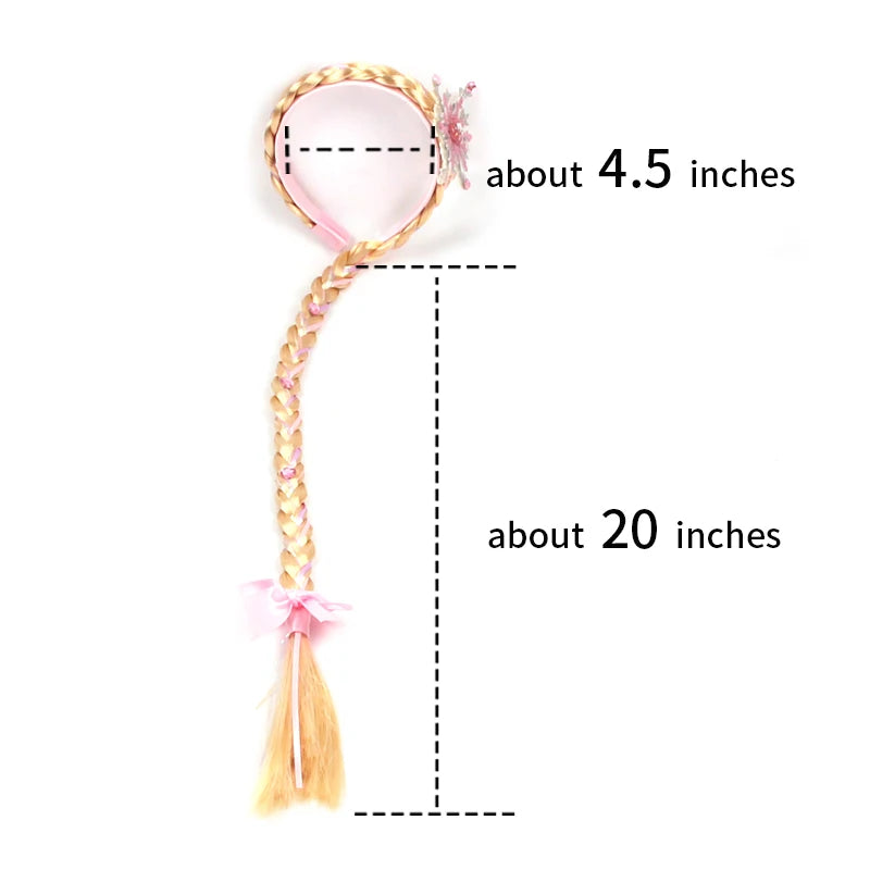 CowLost | frozen-princess-elsa-headband-snowflake-tiara-wig-braid |9