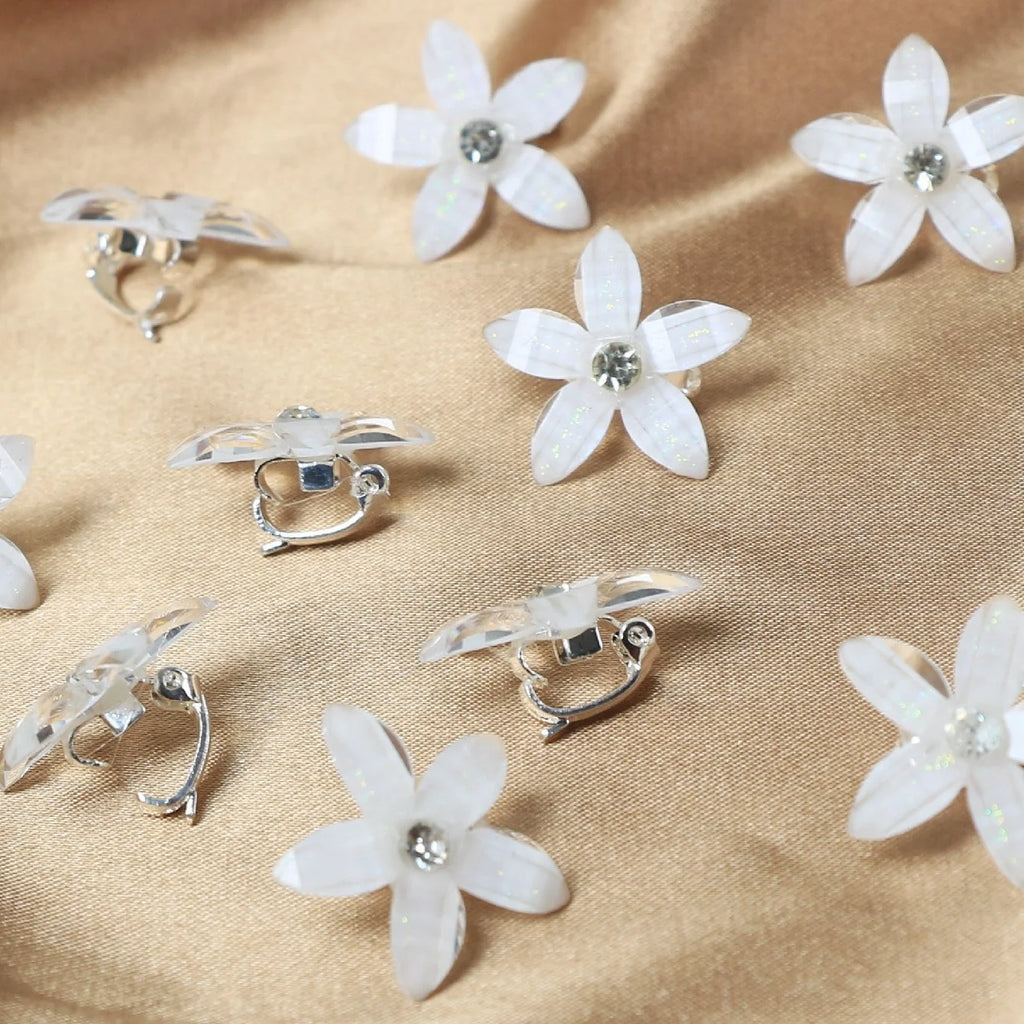 CowLost | 10pcs-set-hair-clip-braided-hair-small-flower |4