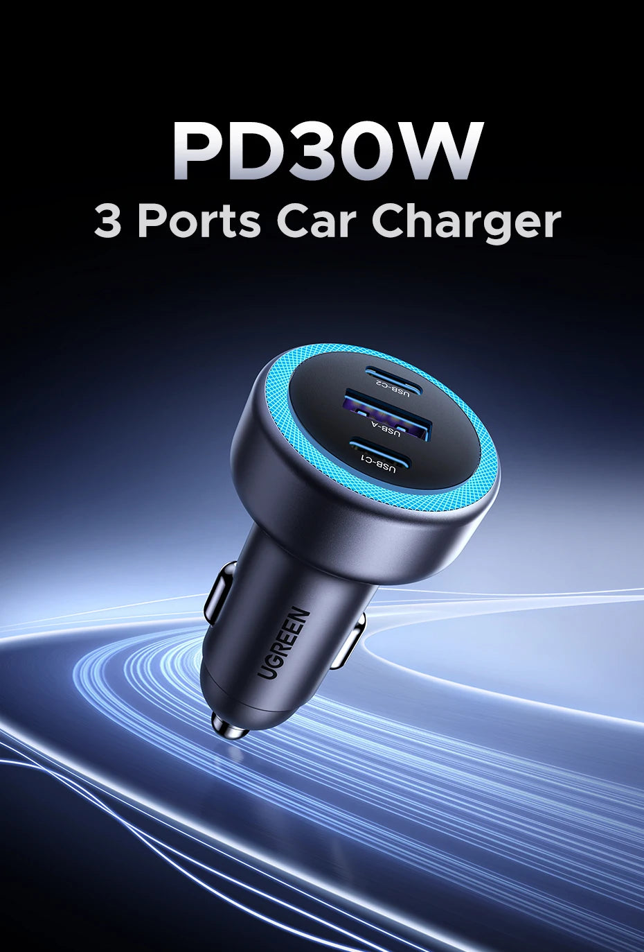 CowLost | ugreen-car-charger-pd30w-usb-c-fast-charger |7