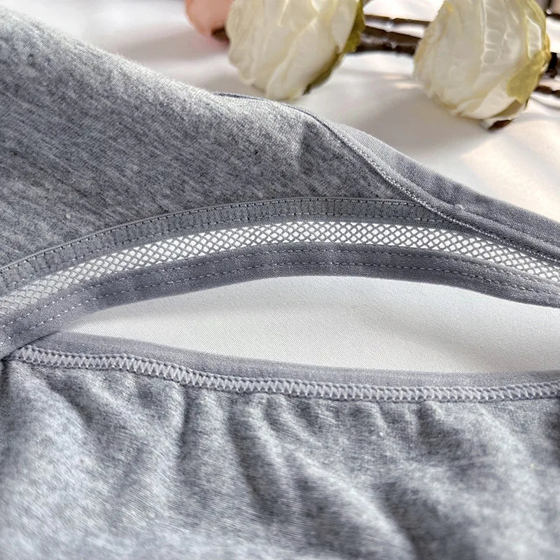 CowLost | product_id-5pcs-women-s-cotton-low-rise-breathable-solid-color-briefs-m-xl |10