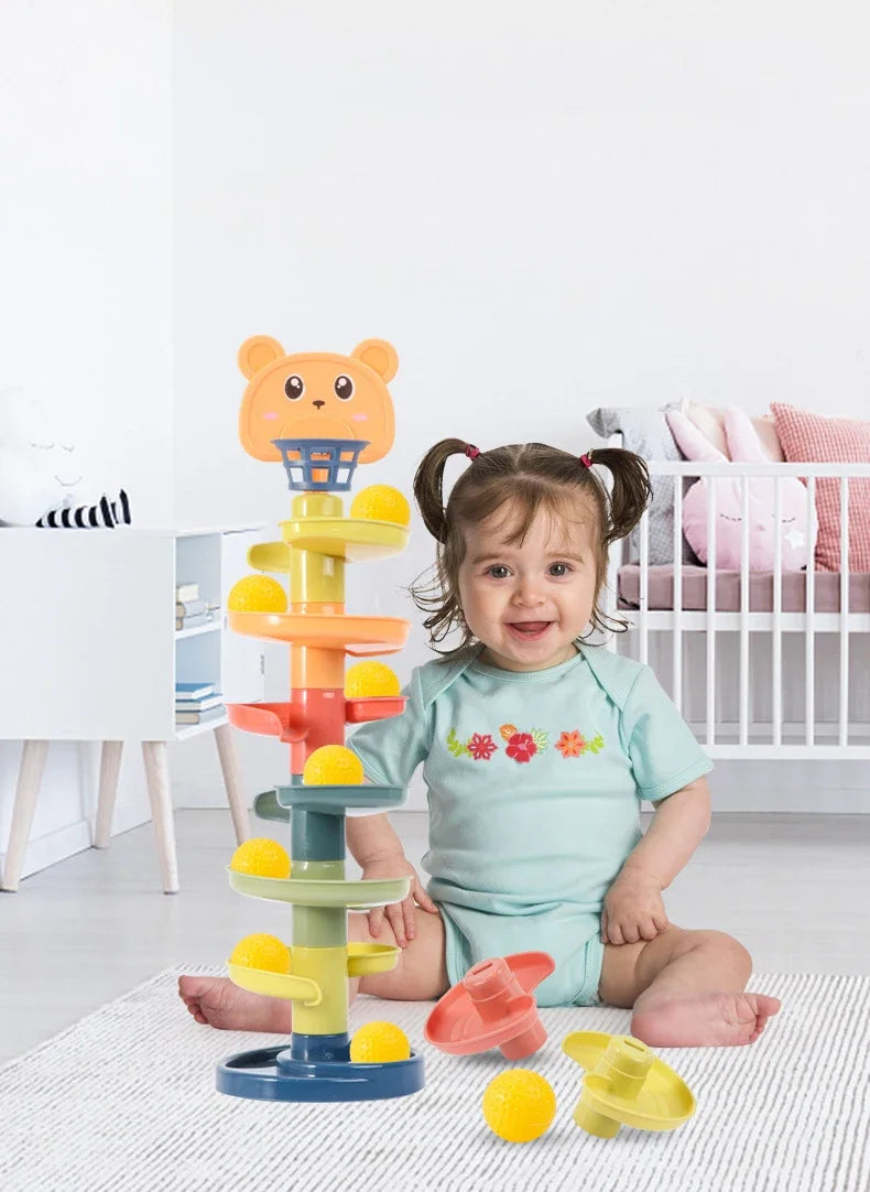 CowLost | product_id-2-7-layers-rolling-ball-track-educational-stacking-toy-for-kids-gift |7