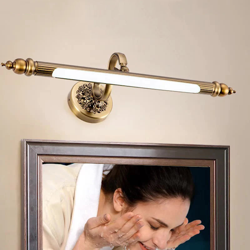 CowLost | product_id-bronze-mirror-led-wall-lamp-8w-51cm-antique-gold-for-bedroom-bathroom |2