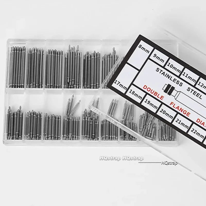 CowLost | product_id-360pcs-stainless-steel-watch-spring-bars-strap-pins-1-5-1-8mm-diameter-8-25mm-length-repair-kit |3