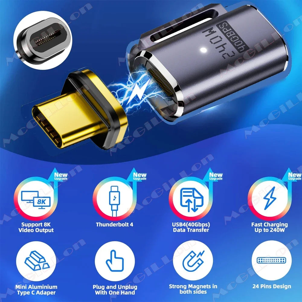 CowLost | product_id-usb4-type-c-magnetic-fast-charge-adapter-240w-pd-40gbps-8k-60hz-for-iphone-15-16-pro-max-macbook-samsung |8