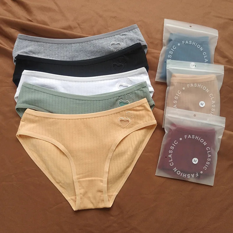 CowLost | 3pcs-set-low-rise-panties-women-cotton-briefs-comfort-seamless-underwear-female-underpants-women-sexy-lingerie-s-l |6