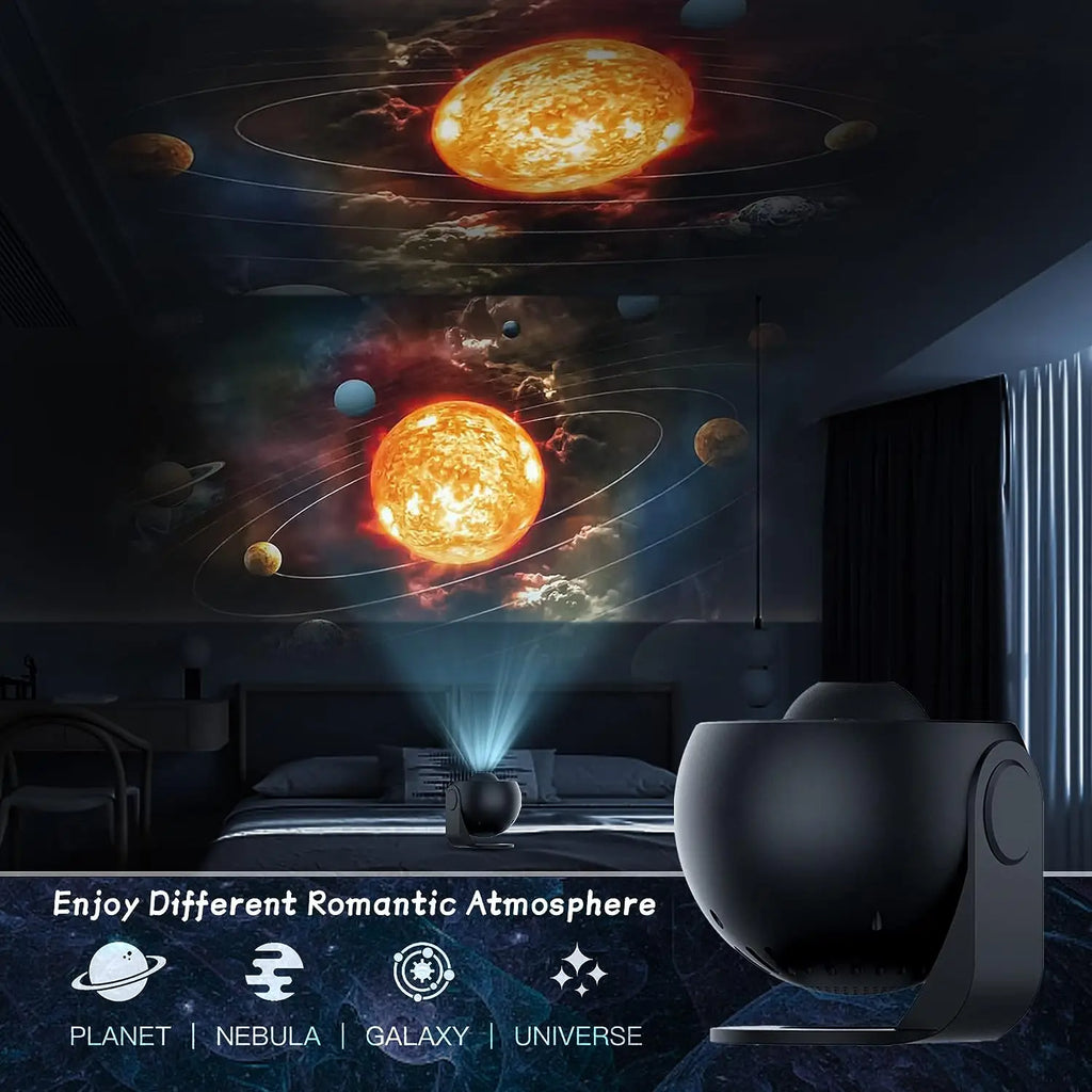 Mexllex HD Starry Sky Globe LED Galaxy Projection Night Light for Bedroom Party Gift