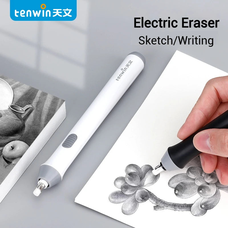 CowLost | tenwin-adjustable-electric-rubber-eraser-with-rubber-refills-battery-power |1