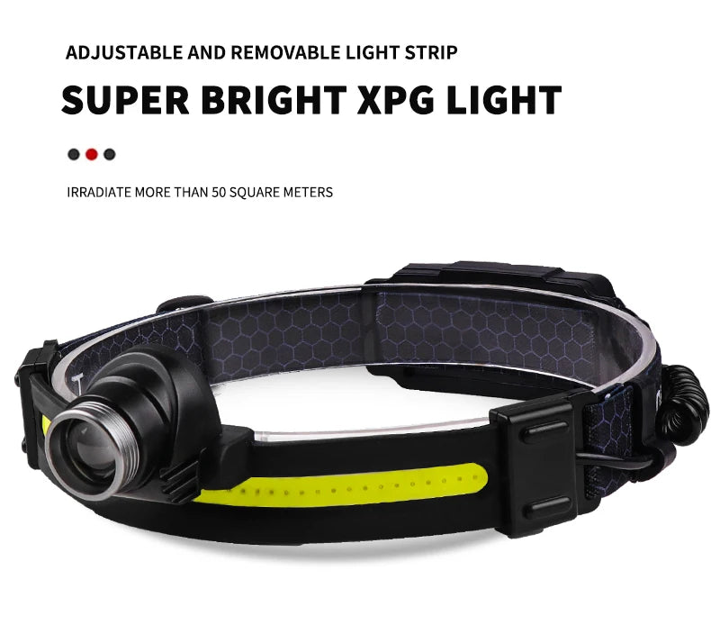 CowLost | product_id-100000-lumens-led-headlamp-with-xpe-cob-sensor-for-camping-fishing-running |13